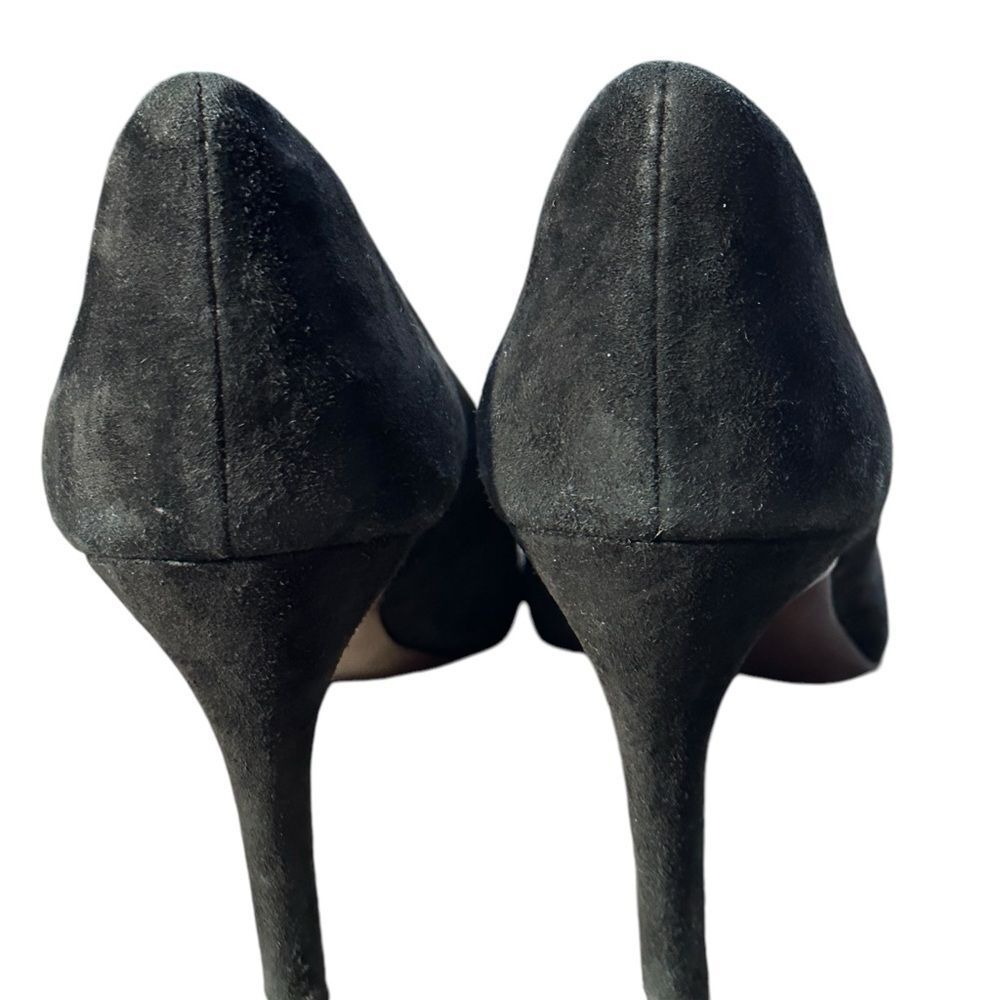 Cole Hann Suede Black Heels Sz 8 B - Picture 3 of 13